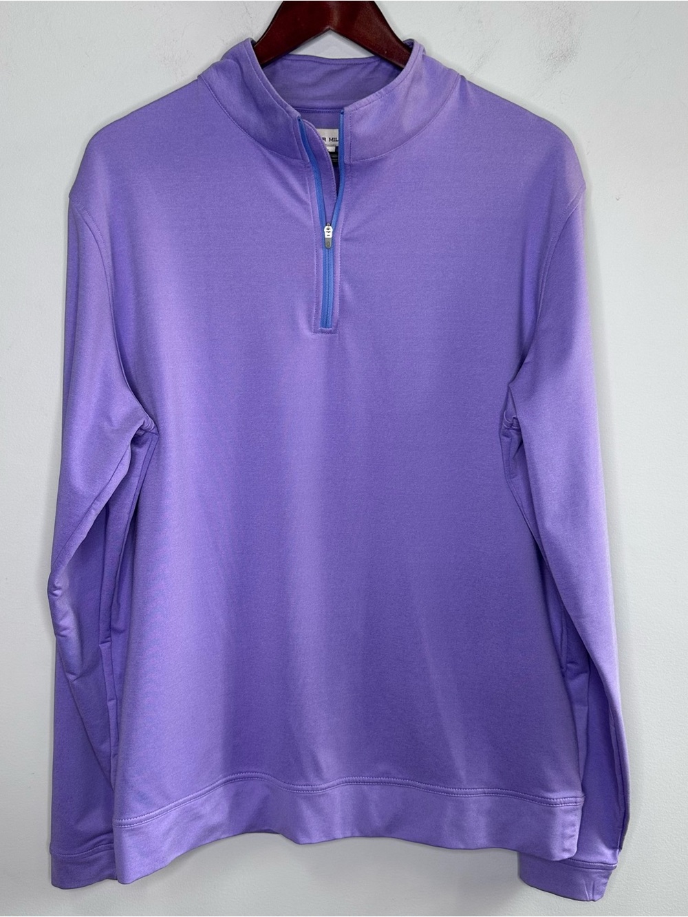 Peter Millar Men’s 1/4 Zip Perth Performance Melange Pullover In Violetta